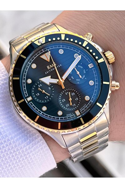 RMS Romanson 2 Years Warranty Steel Strap Steel Case 5 Atm Water Resistant Men's Wristwatch Ag1503.04