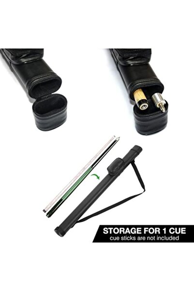 YALLA HomeGym Billiard Pool Leather Cue Case, Billiard Cues Carrying Case, Holds 1 Cue Stick