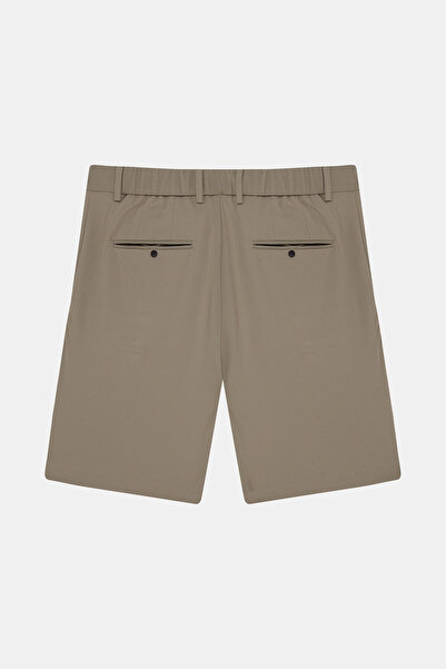 W Collection Mink Zippered Bermuda Shorts