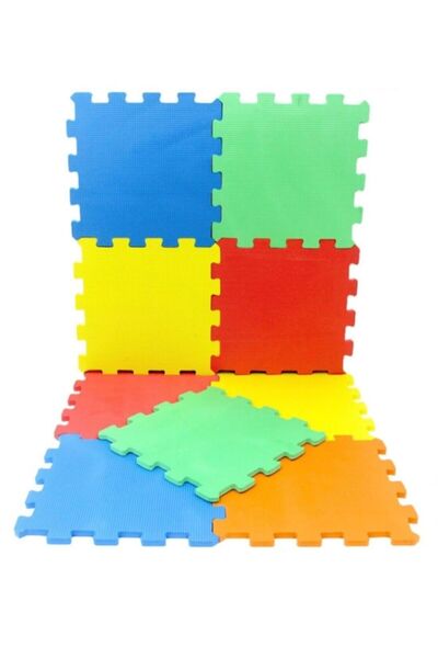 EKİM TOYS 9 Parça Büyük Boy DÜZ Eva Oyun Karosu Yer Matı Puzzle Yapboz