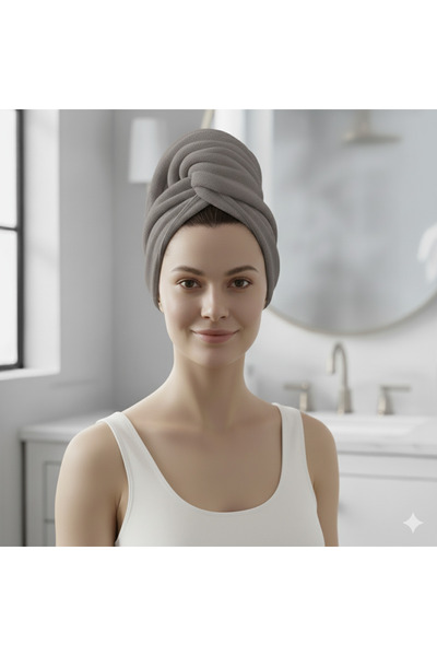 Saret Home منشفة شعر مطاطية بأزرار، قبعة للشعر، قبعة للمكياج، منشفة للعناية ب...