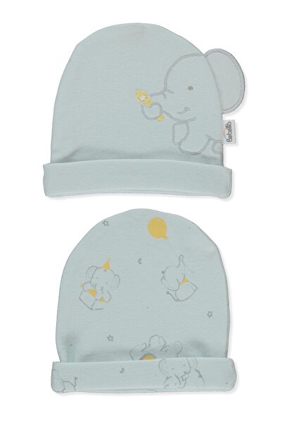 Bebetto Interlock Hat 2-Piece (Little Elephant) Mint