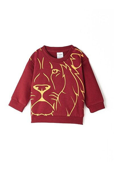 Galatasaray Orijinal Aslan Baskılı Kırmızı Sweat B232128