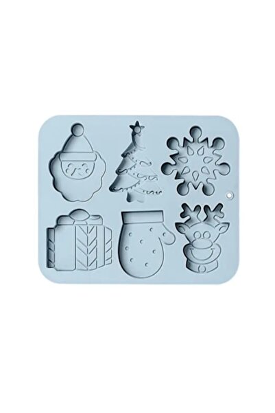 topbazar Formă de silicon pentru ciocolată de casă, bomboane, jeleuri sau cuburi de gheață, albastră, 22 x 18 x 1 cm -