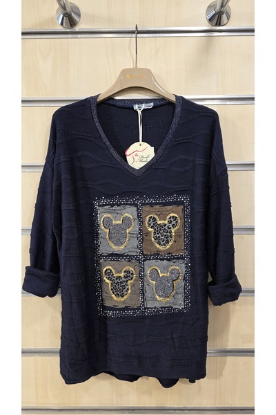 Park Moda Блузка з V-подібним вирізом з леопардовим принтом