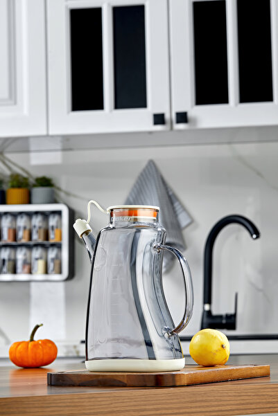 Cooker 1.1 Liter Borosilicate Glass Oil and Vinegar Bottle Olive Oil Bottle Transparent