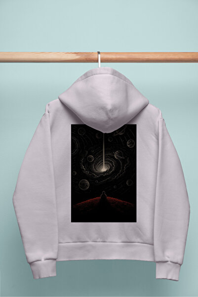 Infire clothing هودي أسود كبير الحجم للجنسين