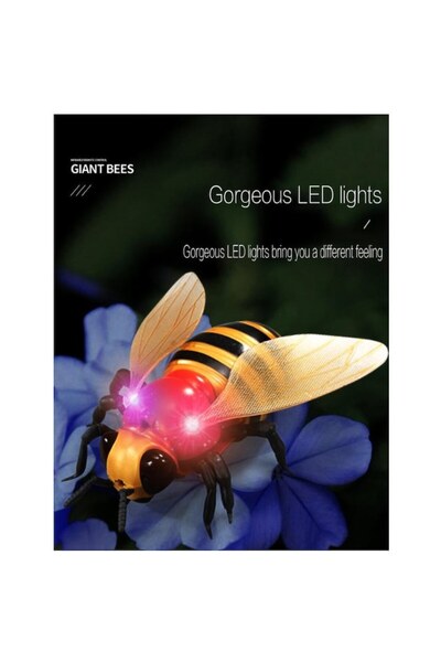 THK Interactive Bee Toy with Infrared Remote, Yellow/Black, 11 cm