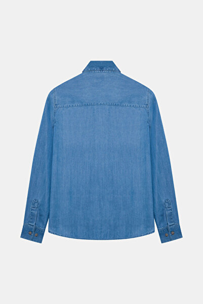 W Collection MAVİ LİYOSEL GÖMLEK