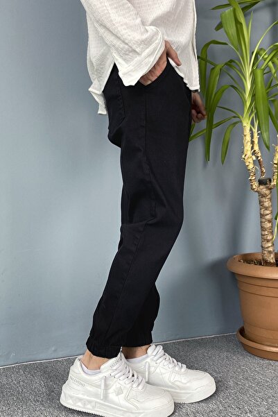 Alışveriş Sokağı Boyfriend Jogger Jeans with Elasticated Cuffs