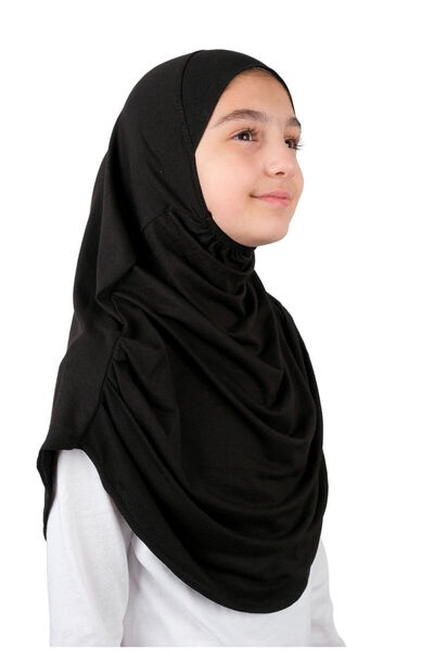 ihvan online Πρακτικό έτοιμο σάλι για παιδιά με κούμπωμα μαύρο