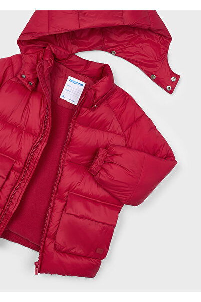 MAYORAL 4-10 Years Old Hooded Coats - Red
