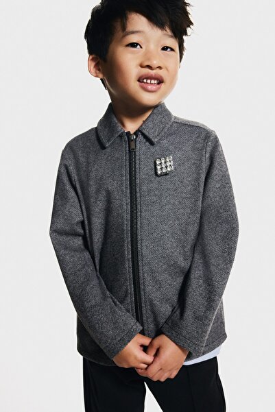 H&M Ribanalı Velur Gömlek Ceket