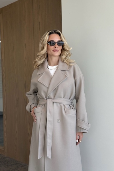 Laluvia Mink Tokyo Long Cashmere Coat - 408021