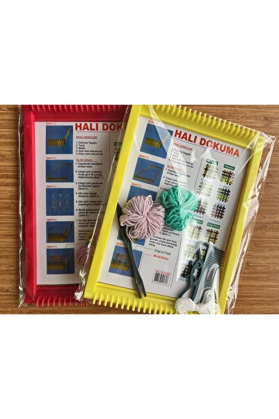 Airbrush Tattoo Halı Dokuma Tezgahı Hobi Eğitim Seti 2 Adet Birden