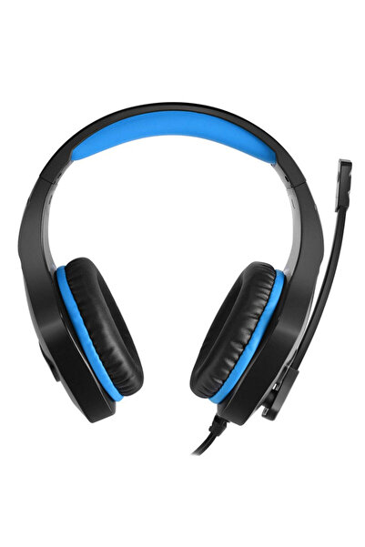 Trust Gaming Headset, 3.5 mm jack, LED lighting, volume control, for PC/PS/Xbox, black-blue