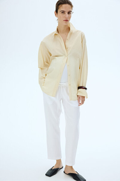 H&M MAMA Keten Karışımlı Pantolon