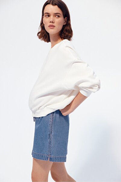 H&M MAMA Büzgü Bağlı Kot Şort