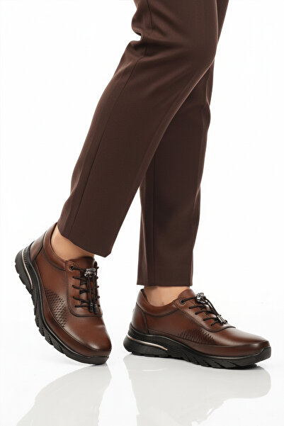 AYAKMOD Γνήσιο δέρμα Tan Ανατομικά Γυναικεία Casual Παπούτσια PLV020 Z