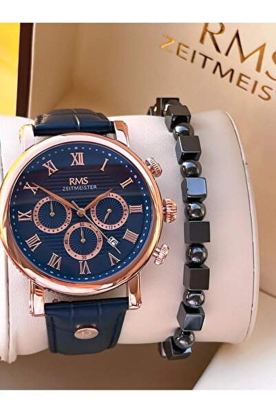 RMS Romanson Leather Cord Internal Functions Active 5 Atm Water Resistant Men...