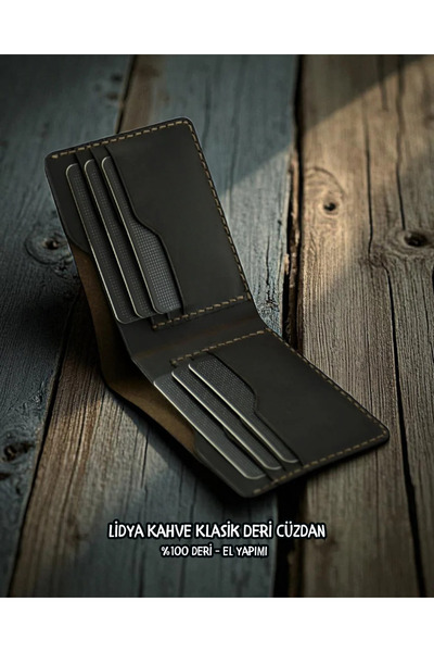 Nicevia Lidya Brown Classic Leather Wallet