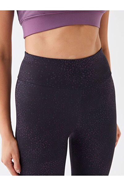 LC Waikiki Patterned Women's Sports Leggings with Elastic Waist