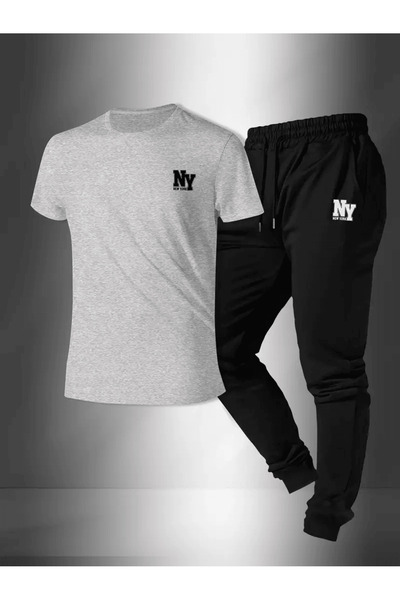 LAVİTTA Men's New York (Ny) Printed Tracksuit Set