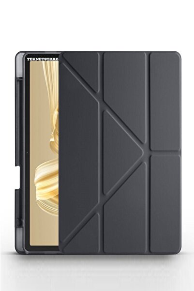 TEKNETSTORE Huawei MatePad Pro 12.2" Kılıf Katlanır Kalem Bölmeli Silikon Sta...