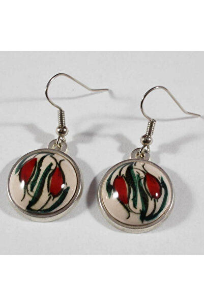 Çini Evi أقراط إزنيك الفخارية الحمراء