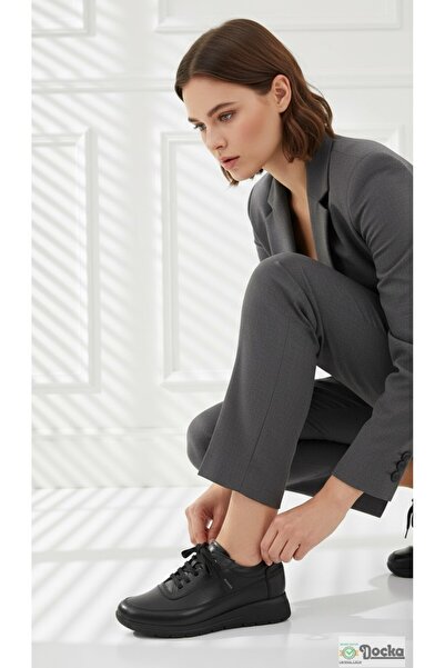 Mammamia Kadın Ortopedik Hakiki Deri Kışlık Klasık Tarz Günlük Ayakkabı M26/K...