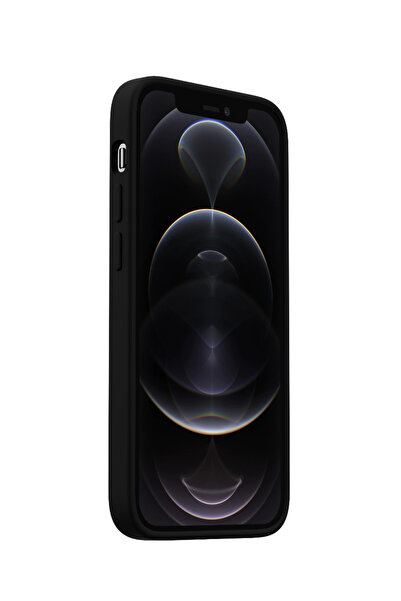 NEXT ONE Silicon Case MagSafe protective case for iPhone 12 and iPhone 12 Pro, Black