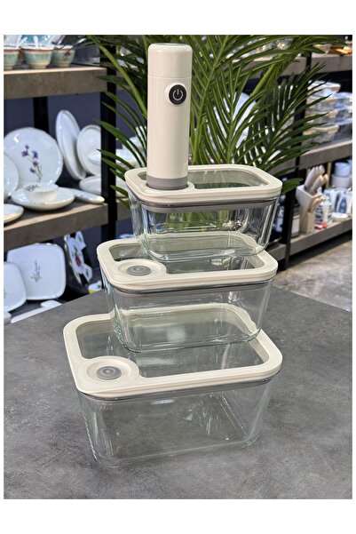 AROW Newness Şarjlı Cam 4 Parça Kabı