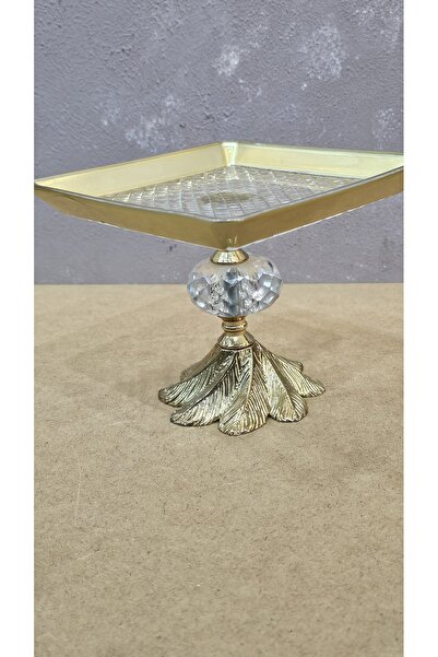 Keopsantique home Yelpaze ayaklı kare 15cm sunumluk