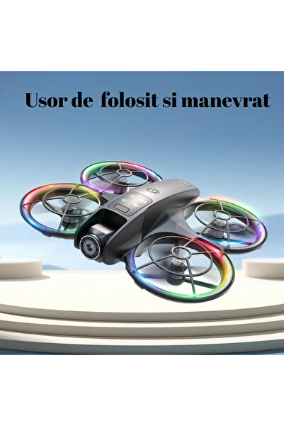 iKlassQeer Dronă cu cameră reglabilă și telecomandă cu ecran 4.3” – autonomie 15 min