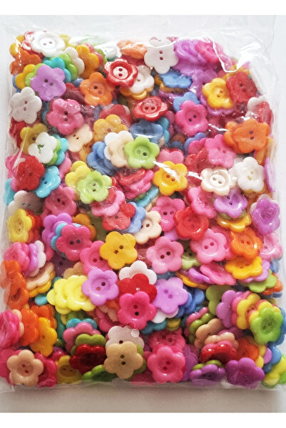 Modellino 500 Pieces Package Wholesale Colorful Flower Button 20mm