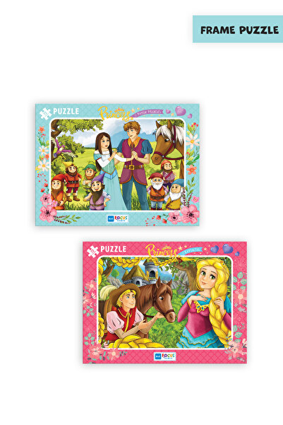 Blue Focus 2 Pcs 72 Pieces Children's Puzzle Princess Snow White and the Red ...