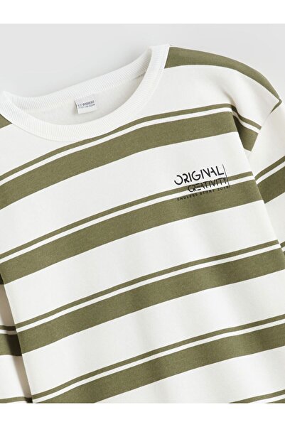 LC Waikiki Φούτερ για αγόρια με ριγέ λαιμόκοψη