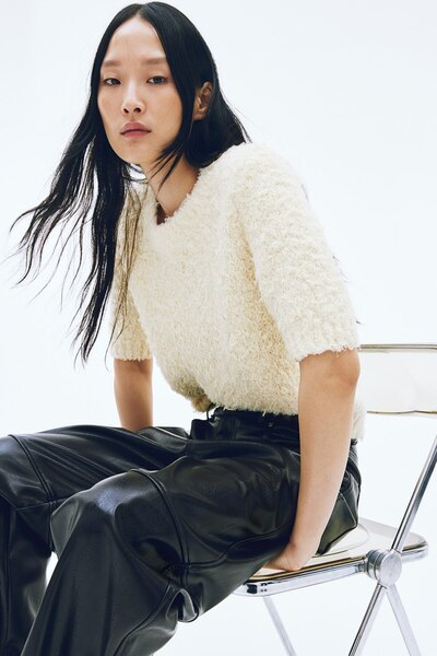H&M İnce Tüylü Triko Üst