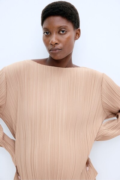 H&M MAMA 2 Parçalı Pliseli Set