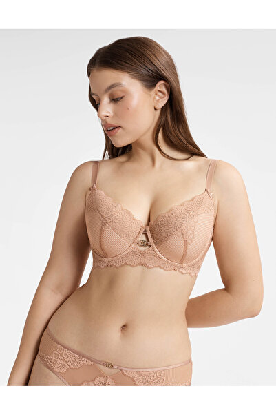 ESOTIQ Half Padded Soft Bra Underwired Reinforced with Floral Lace Comfortable & Romantic | Darling