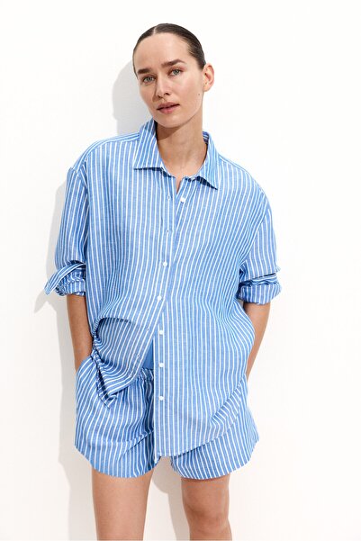 H&M MAMA Keten Karışımlı Şort