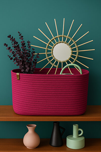 MaVaux سلة تنظيم مستطيلة الشكل من إكينوكس مقاس 35×25×25 بمظهر من القش