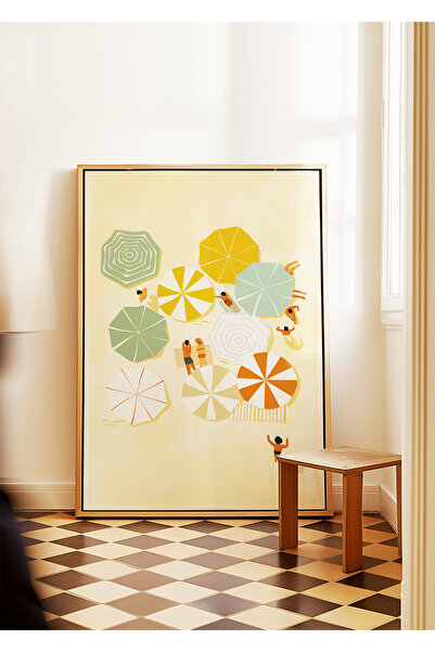 ARTHOUSECOLLECTIVE Sunny Beach – Poster de plajă Sunny Days – Poster fără cad...