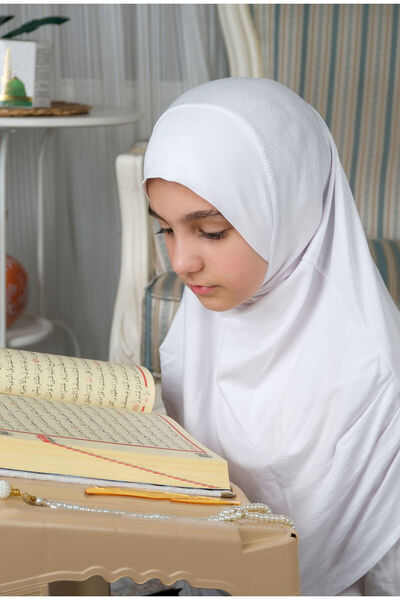 ihvan online Πρακτικό έτοιμο σάλι για παιδιά λευκό