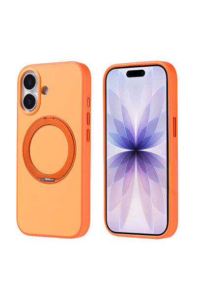 Nezih Case Apple iPhone 17 Uyumlu Mat Yüzeyli Magsafe Sarj Destekli Stand Yüz...