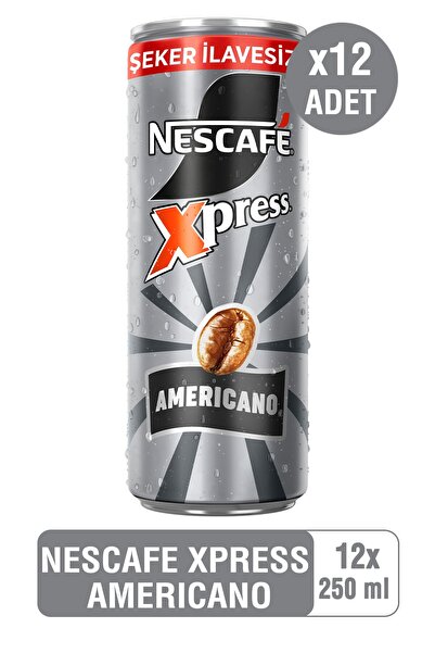 Nescafe NESCAFÉ XPRESS Americano Soğuk Kahve 250ml x12