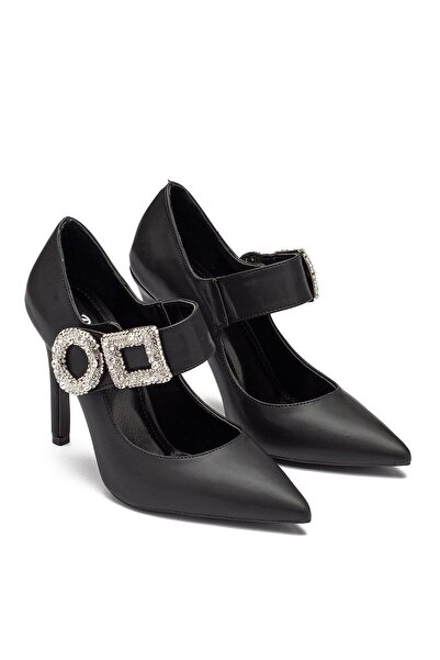 Dedos فستان سهرة نسائي بكعب عالٍ ومشبك ومقدمة مدببة 1120