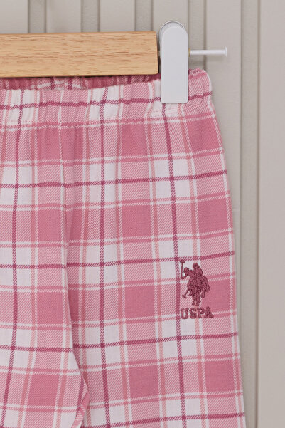 U.S. Polo Assn. Kız Bebek Pembe Pijama Takımı 50322808-VR041