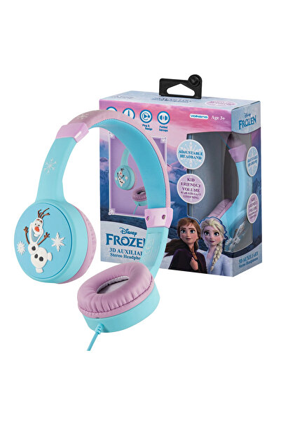 SMD-Volkano Volkano Disney Frozen Kids 3D Auxiliary Stereo Headphones, Soft Padded Earcups, Wired On-Ear Headset