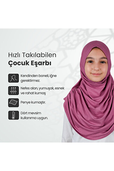 ihvan online Practical Ready-To-Wear Children's Shawl Pink